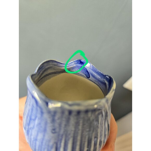 Delft Blue Tulip Candleholder Vintage Floral Dutch Blue & White Porcelain China - Picture 9 of 10